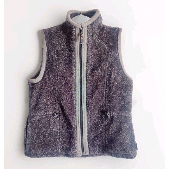 Woolrich Onyx Heather Gray Warm Winter Vest Womens Size Small S Sleeveless 7214 - Picture 1 of 13